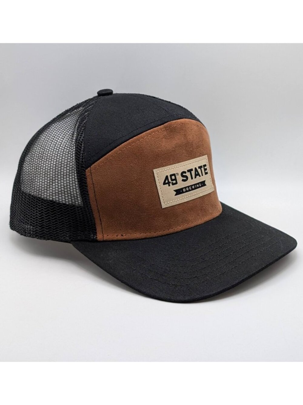 Forty Nine 49th State Brewing Alaska 5 Panel Snapback OSFM Cap Hat Brown Black
